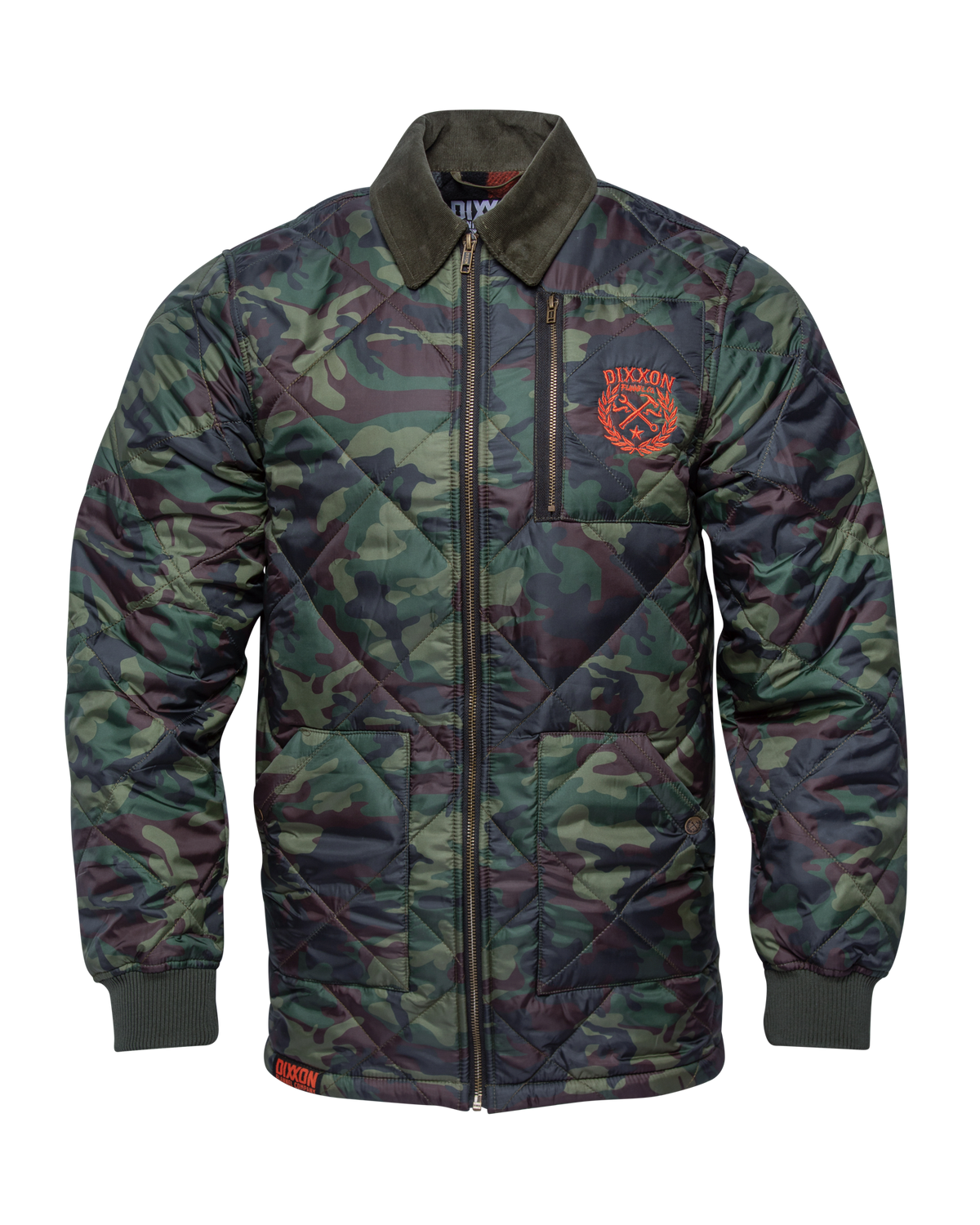 Woodland Diamond Stitch Quilted Jacket view 2
