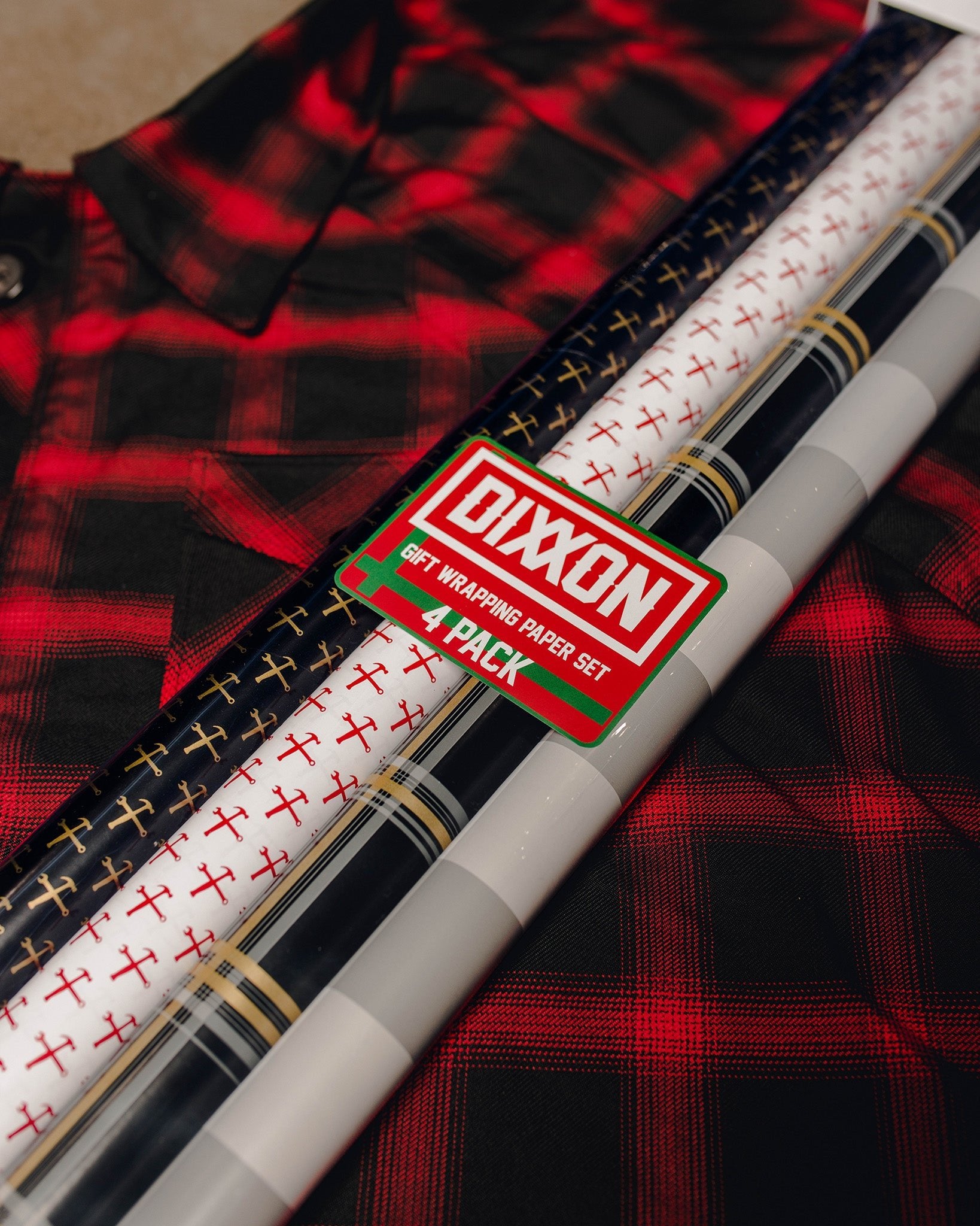 4pk Dixxon Wrapping Paper Set - Dixxon Flannel Co.