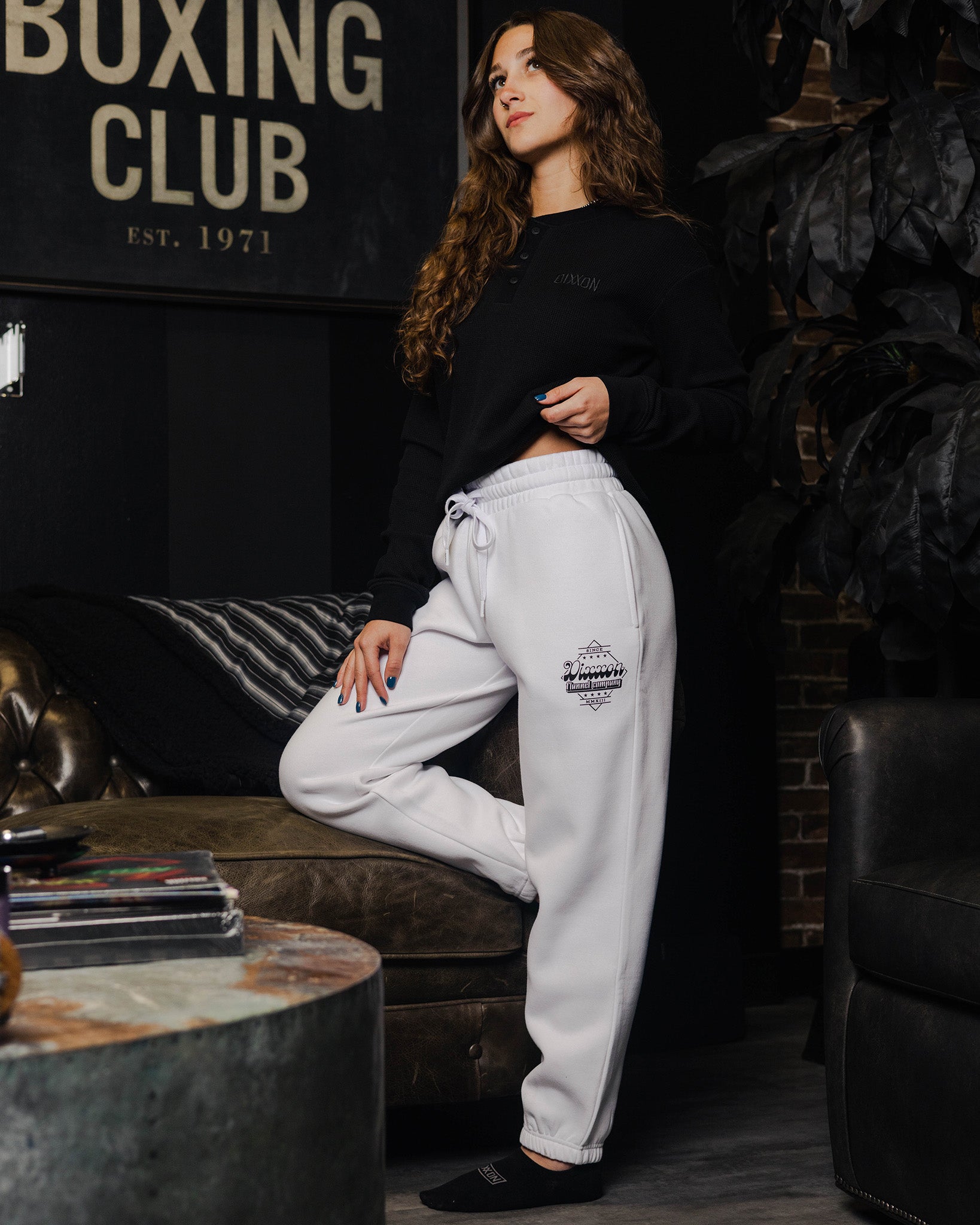 Women's Black Stardust Sweatpants - White | Dixxon Flannel Co.