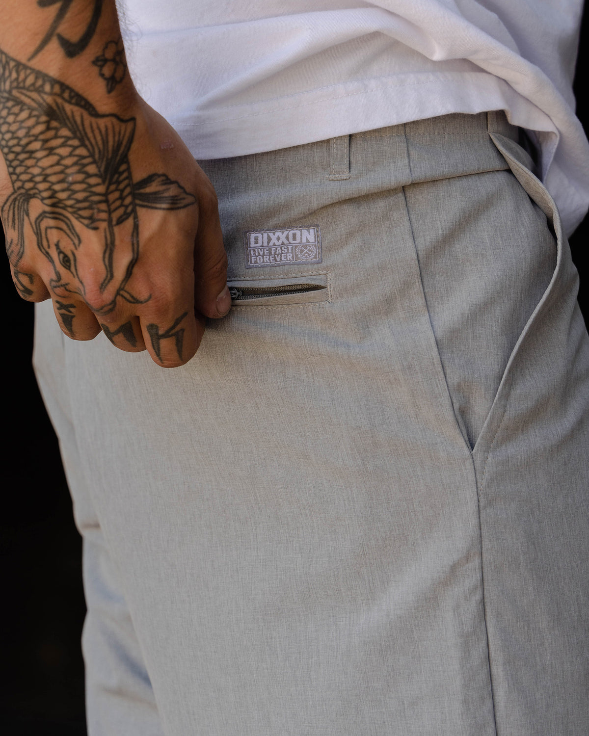 Hybrid Shorts - Light Gray view 6