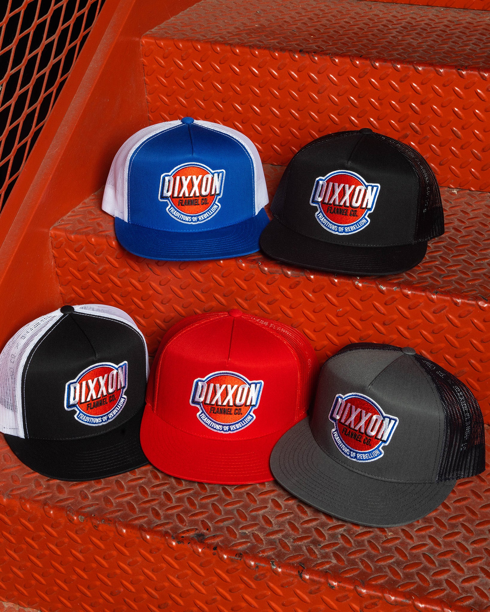 Hot Rod Flat Bill Trucker Snapback | Dixxon Flannel Co.