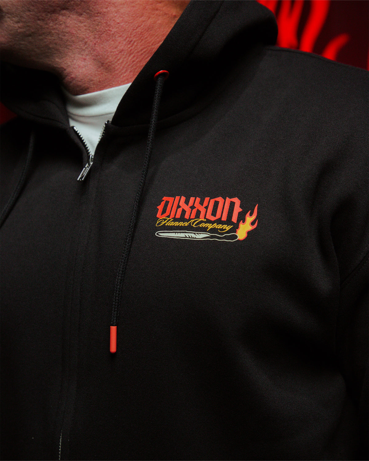Bridge Burner Zip Up Hoodie - Black view 5