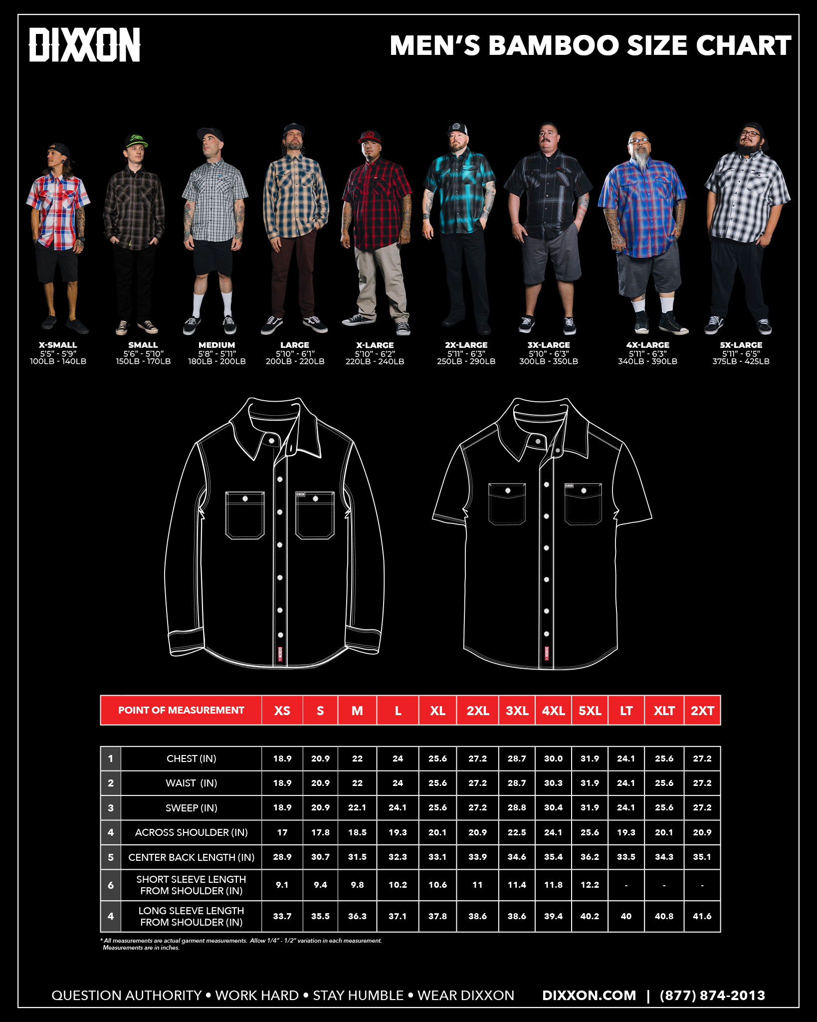 Men's Bamboos SIZE HART