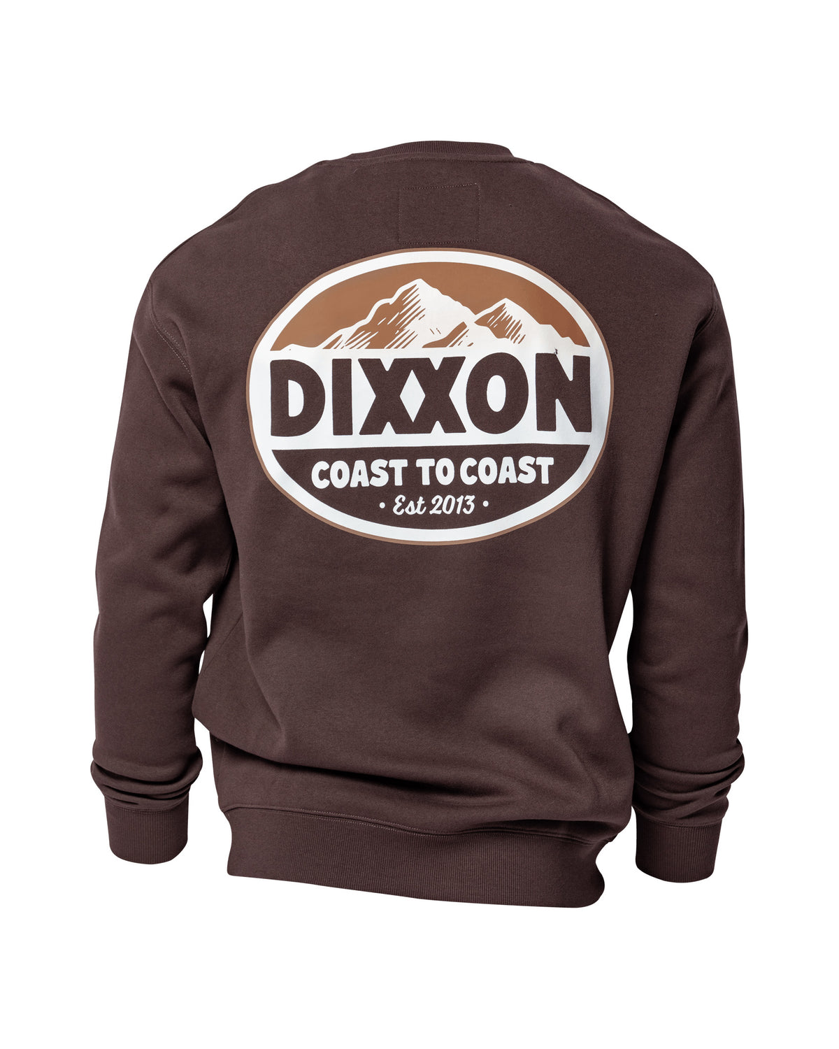 Tan & White Peaks Crewneck - Brown view 3