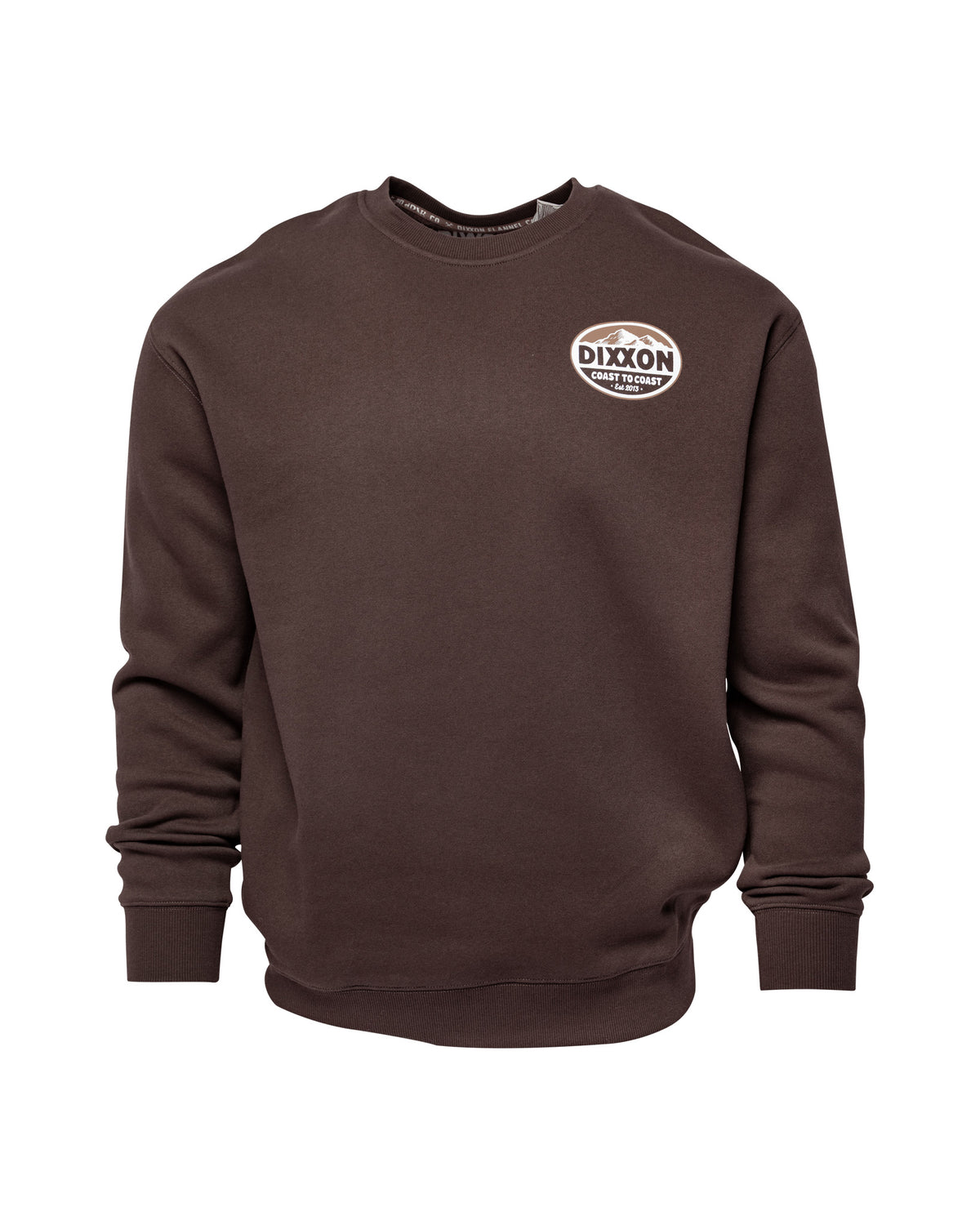 Tan & White Peaks Crewneck - Brown view 2