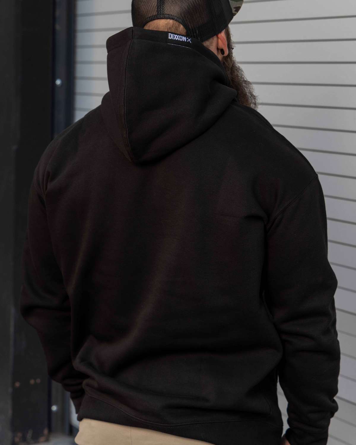 Charcoal Us Against The World Pullover Hoodie - Black - view 5