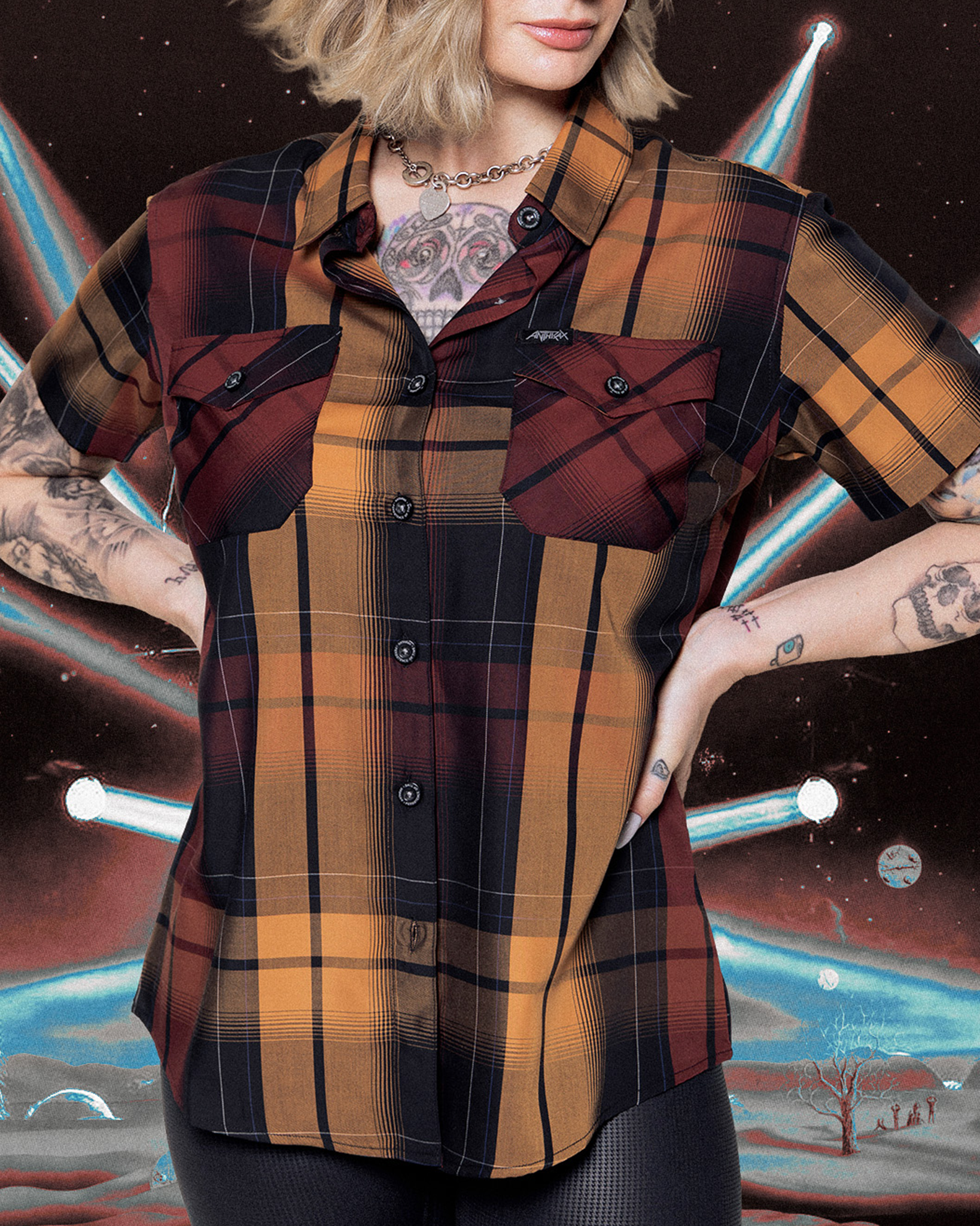 Women's Anthrax: Persistence of Time Bamboo Short Sleeve - view 6