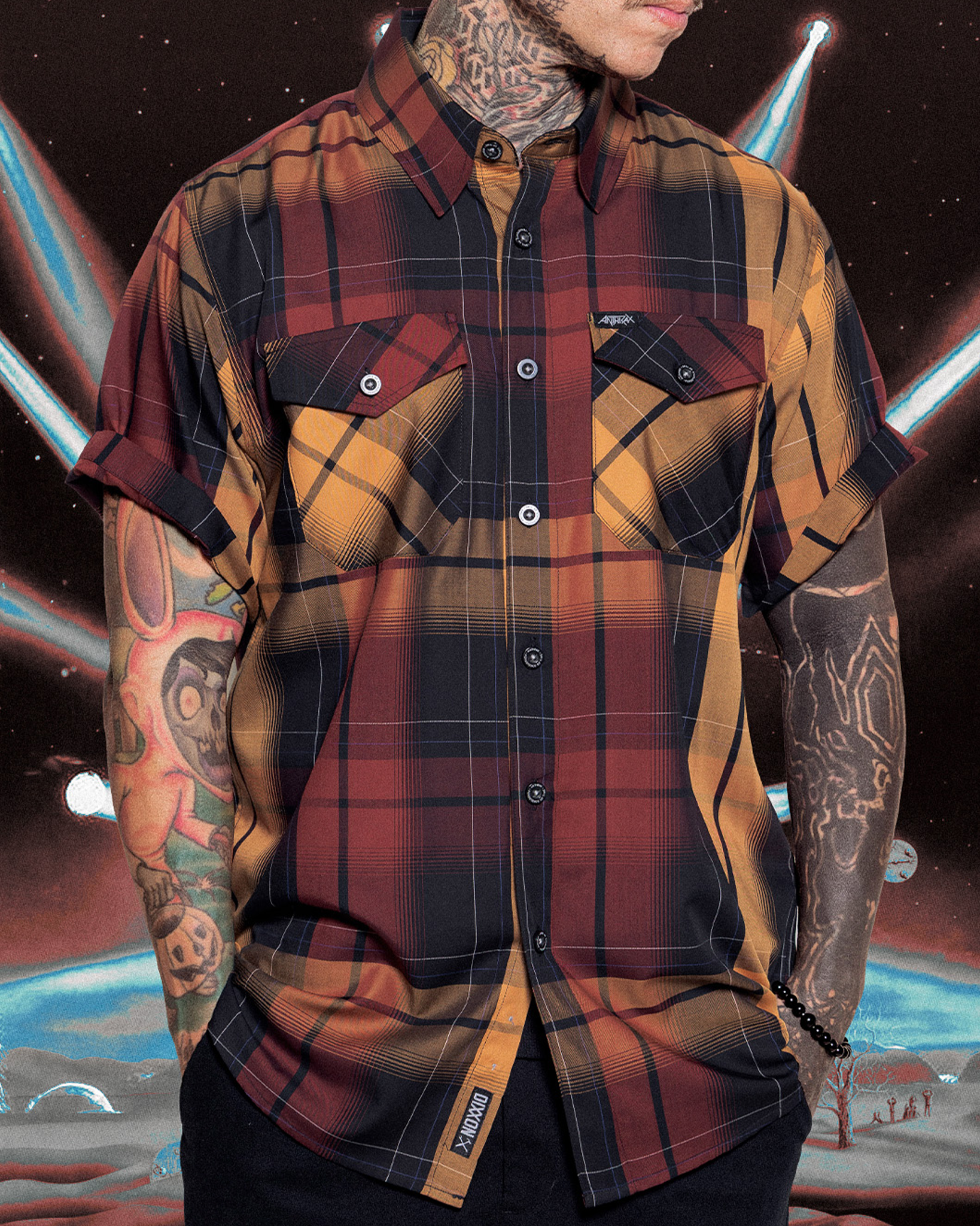 Anthrax: Persistence of Time Bamboo Short Sleeve view 7