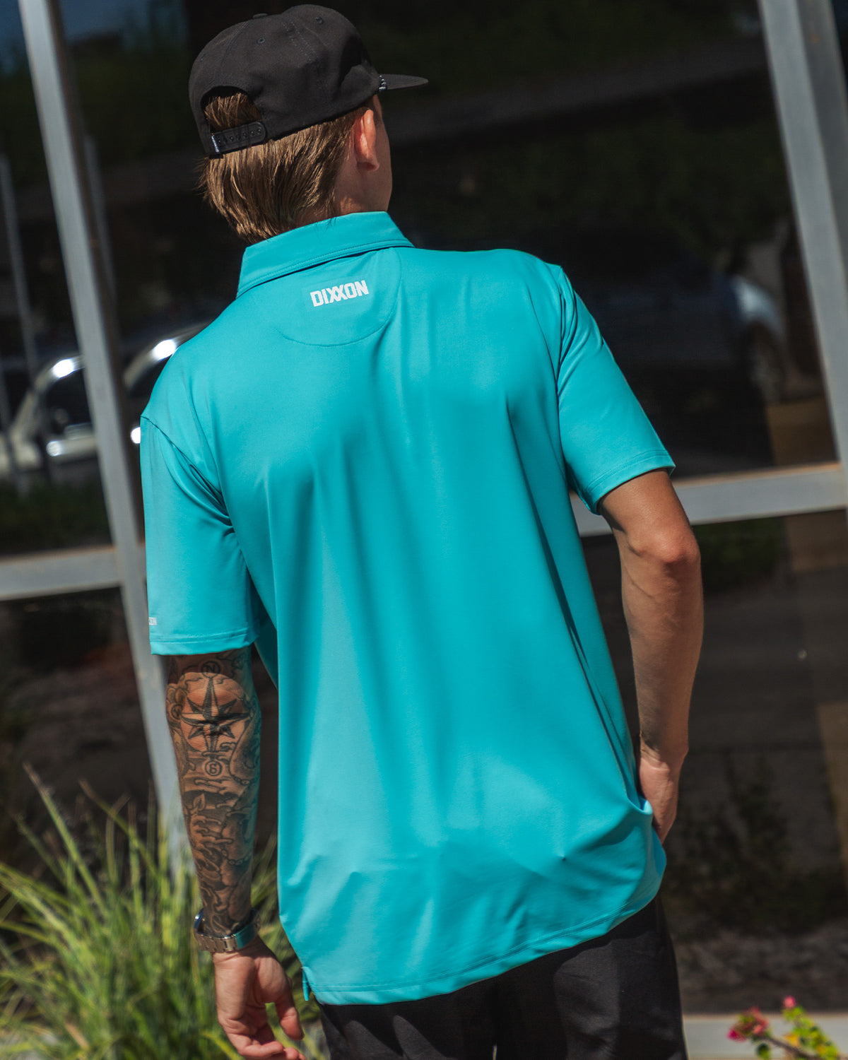 Solid Party Polo - Aqua view 2