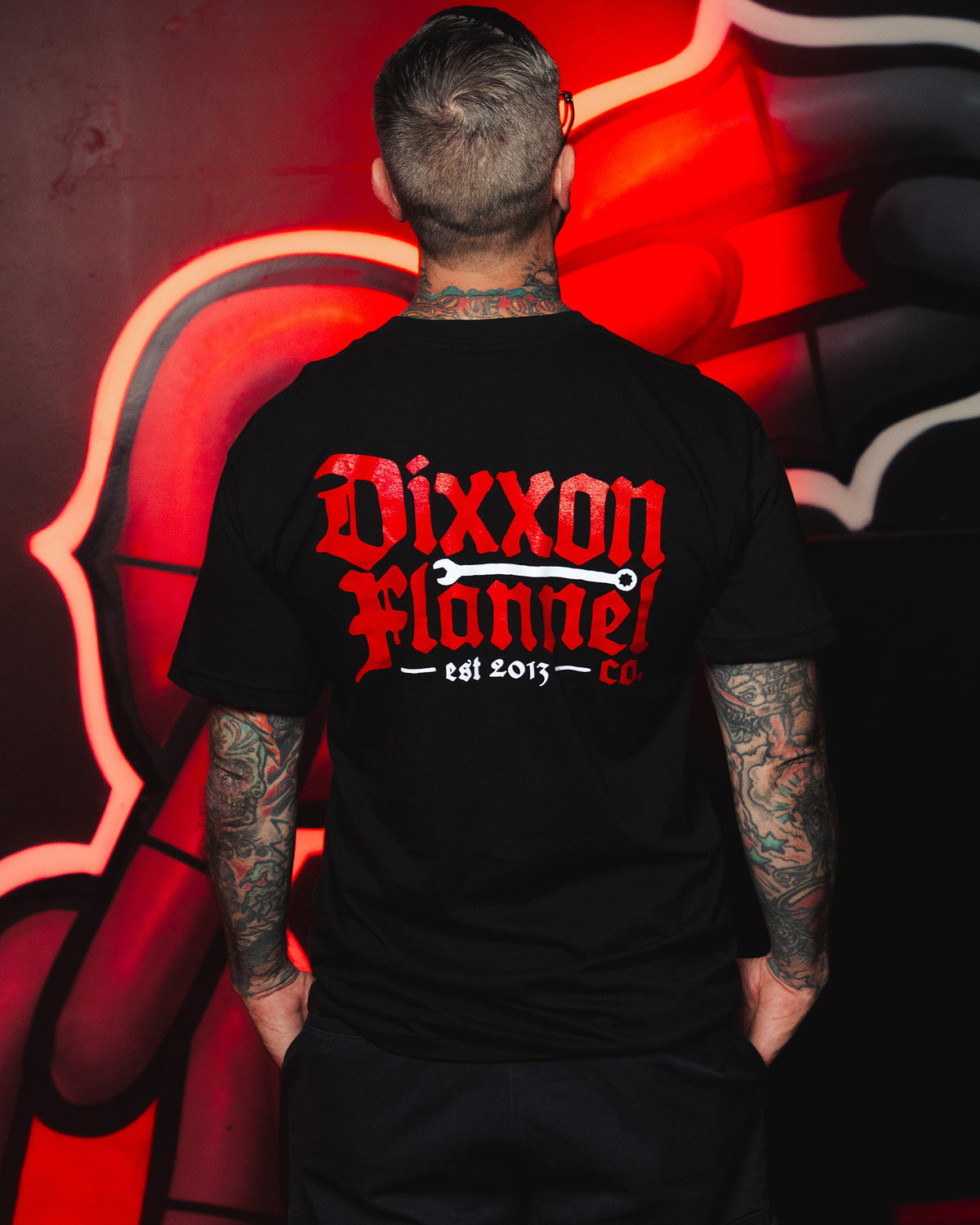 Red Hexbound T-Shirt - Black view 1
