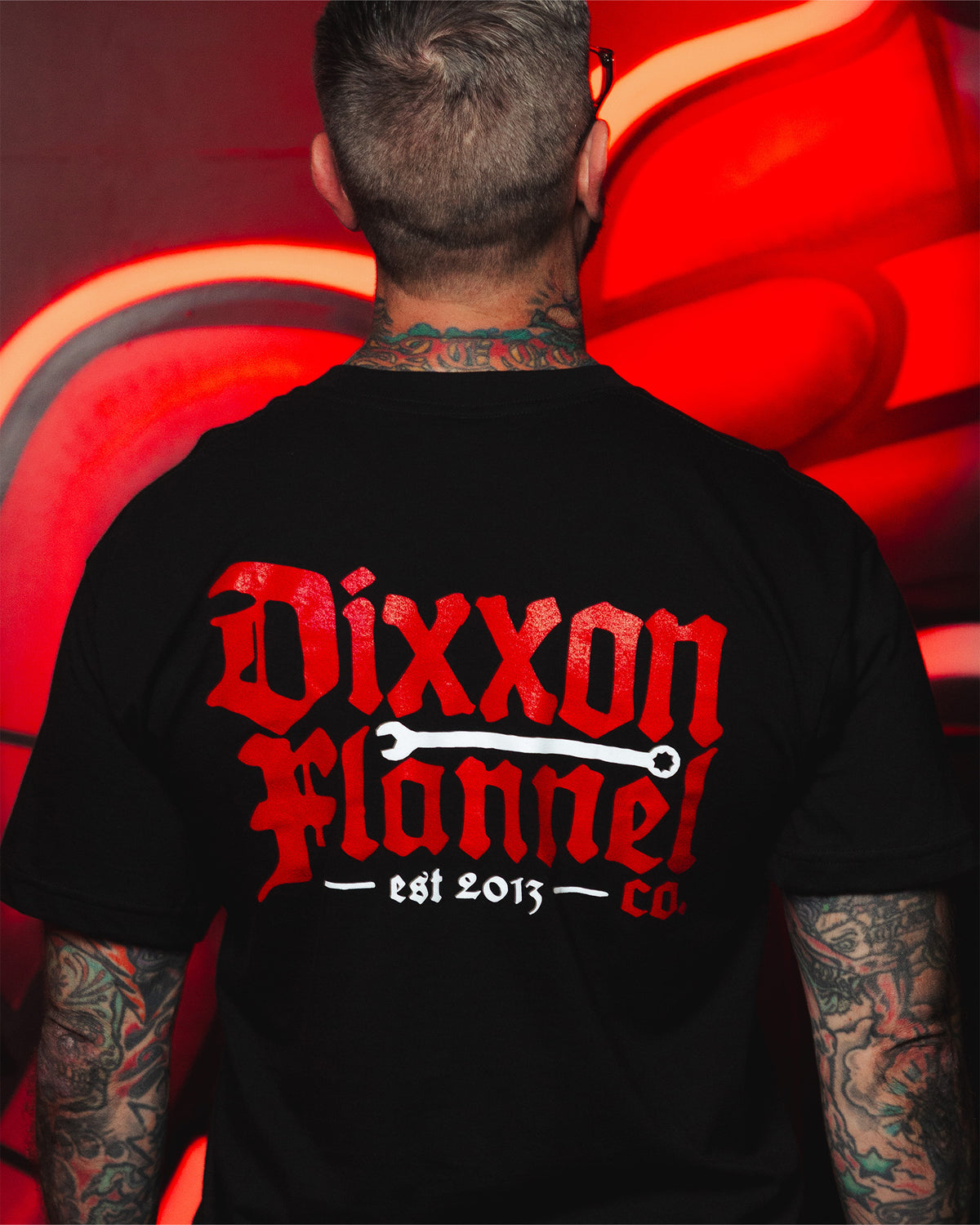 Red Hexbound T-Shirt - Black view 2