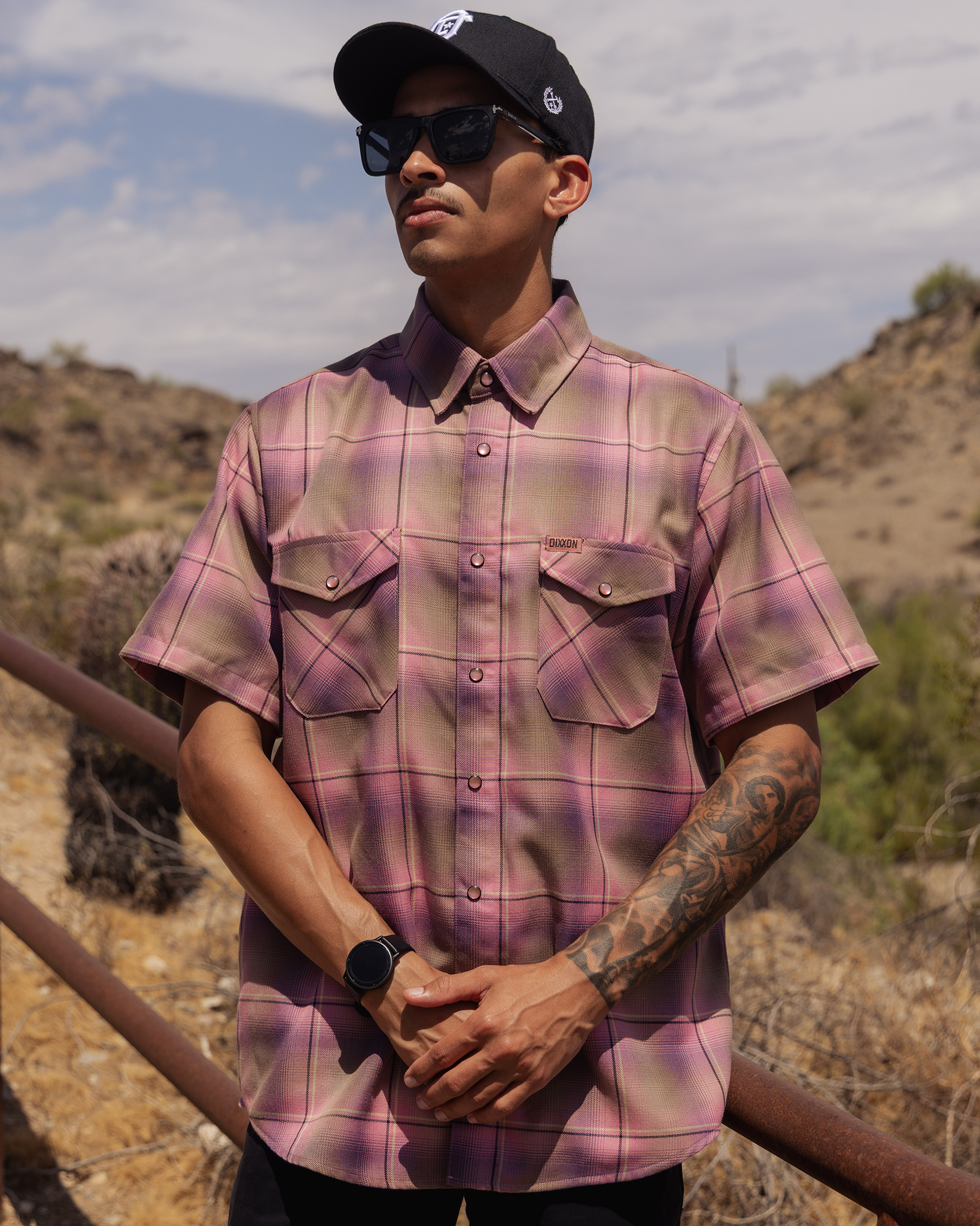 Desert Rose Short Sleeve Flannel view 1