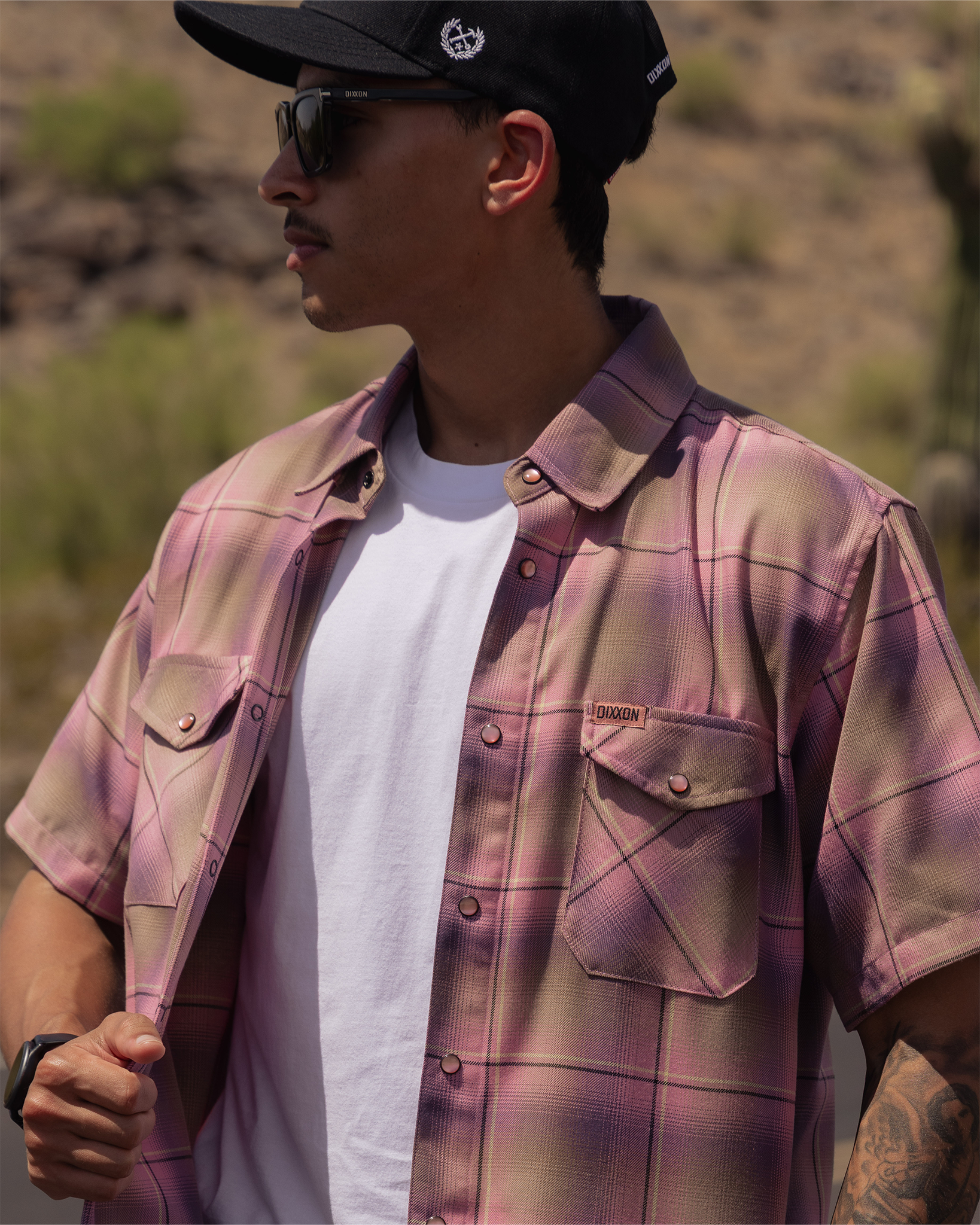 Desert Rose Short Sleeve Flannel view 17