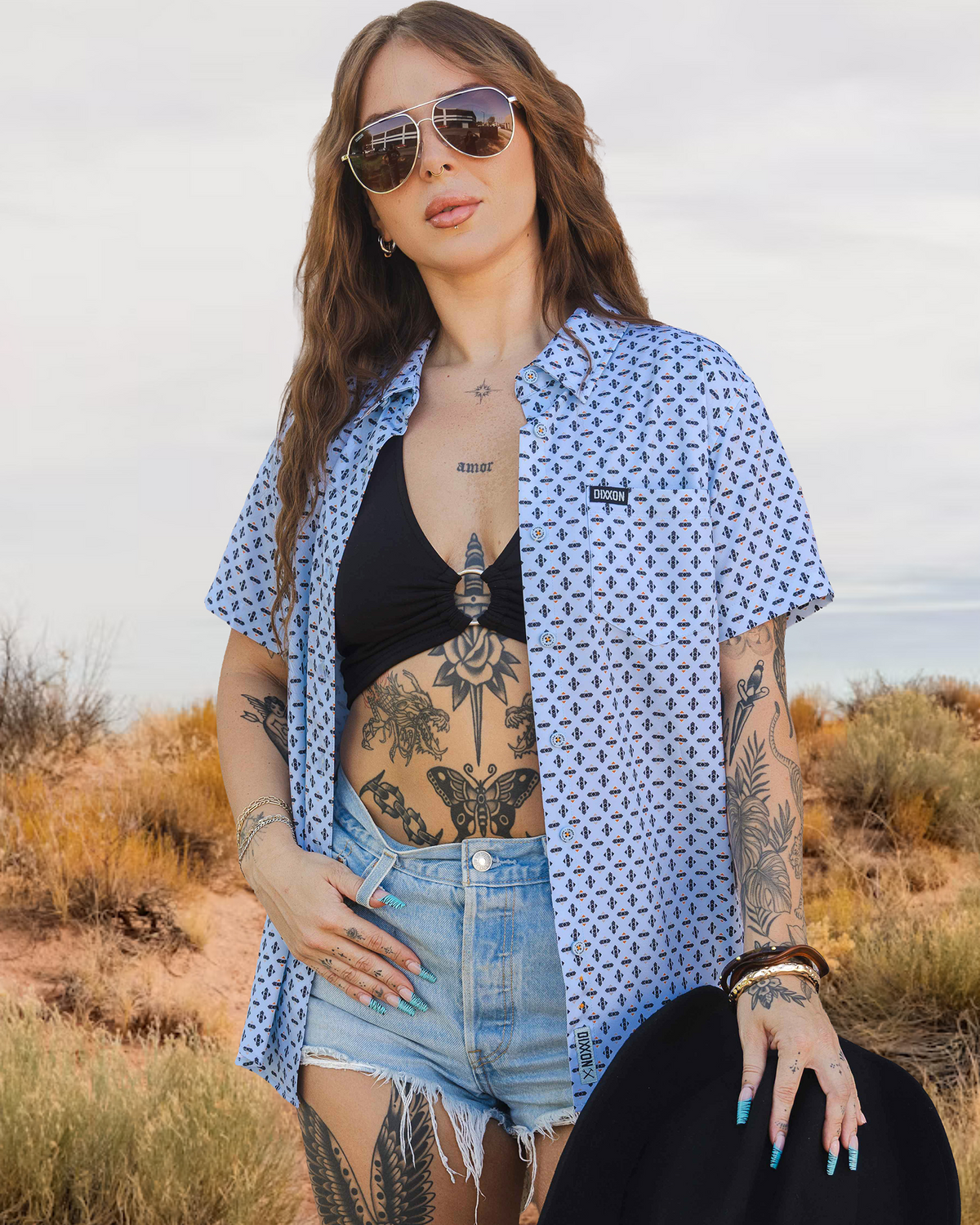 Women's High Desert Party Shirt - Blue view 6