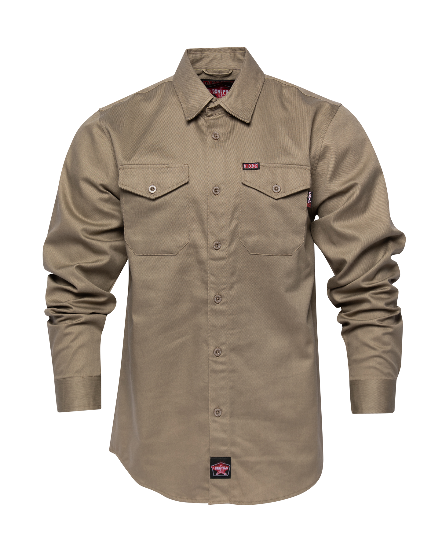 WorkForce FR Work Shirt - Khaki - Dixxon Flannel Co. view 2