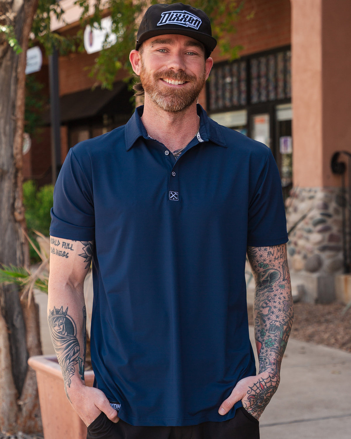 Solid Party Polo - Navy view 1