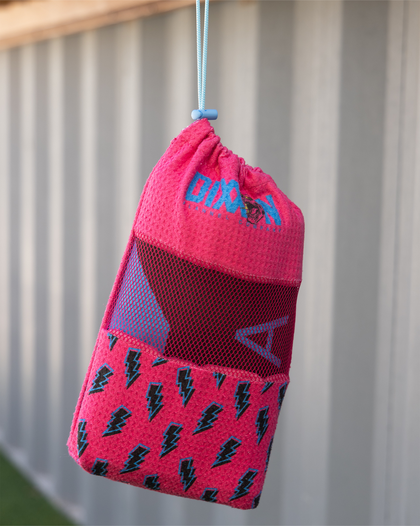 Pink Bolt Quick Dry Beach Towel view 6