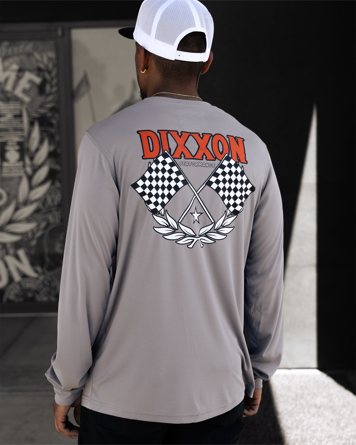 Race Day UV Long Sleeve T-Shirt - Gray view 1