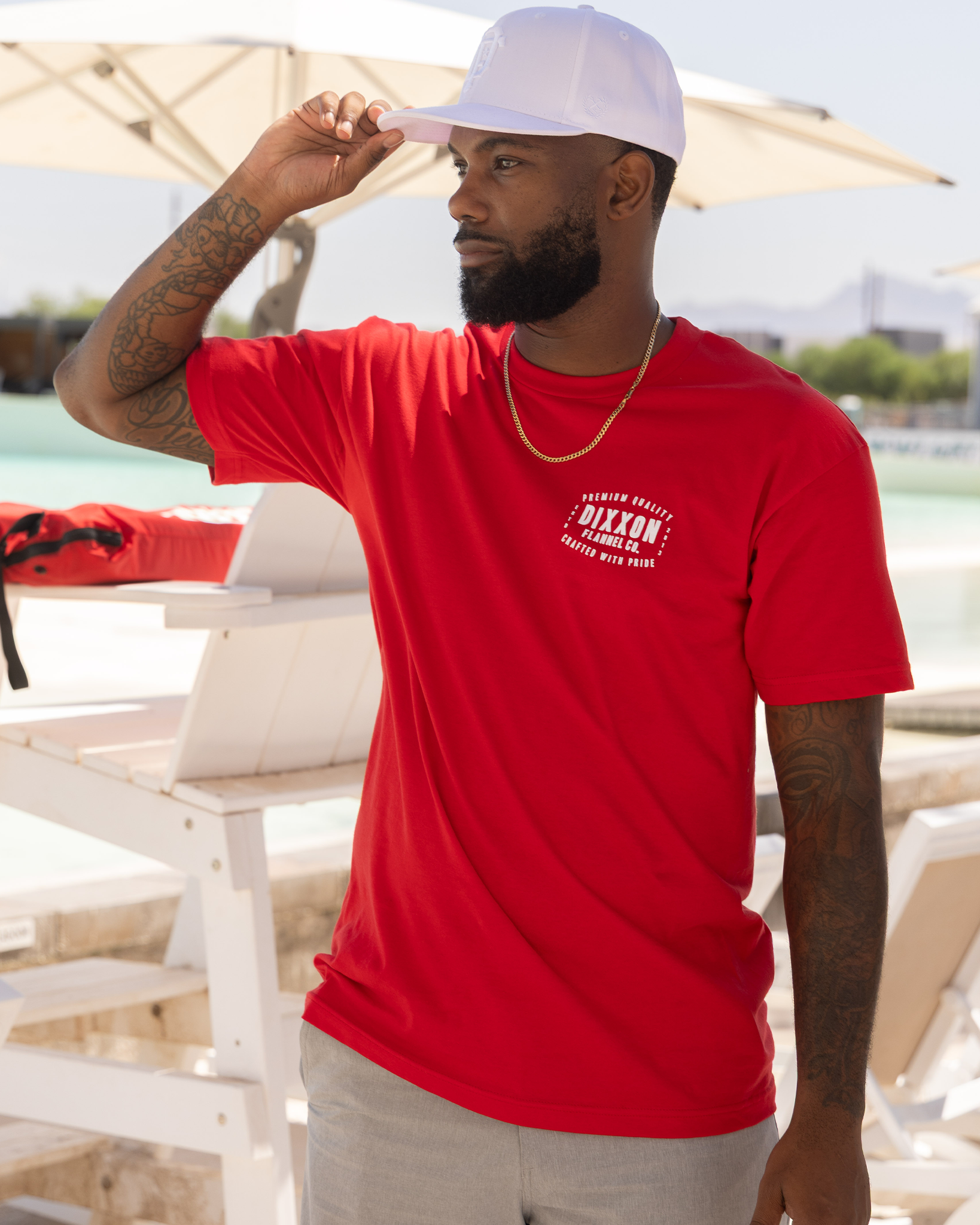 Over Under T-Shirt - Red view 4