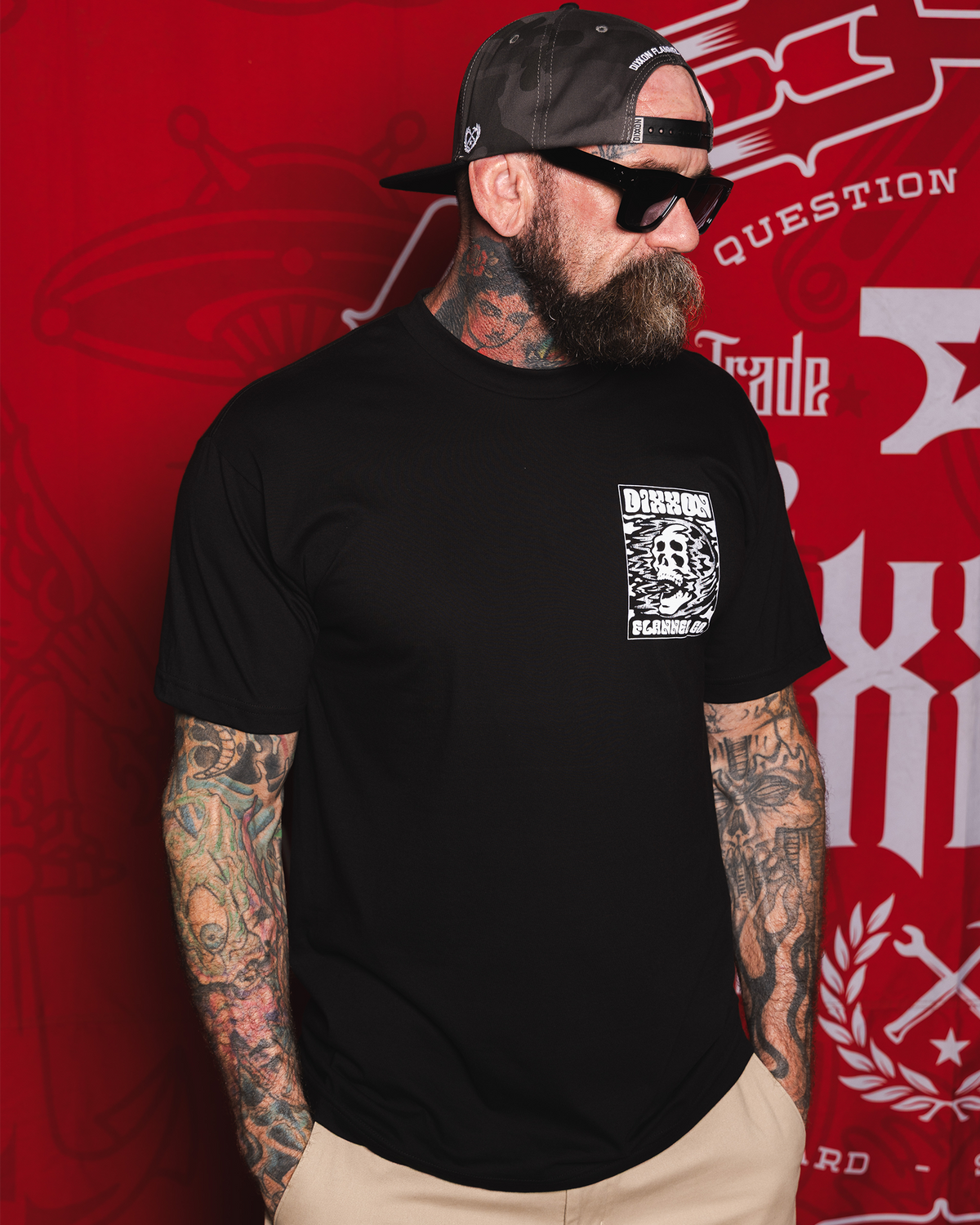 Skullwave T-Shirt - Black view 3