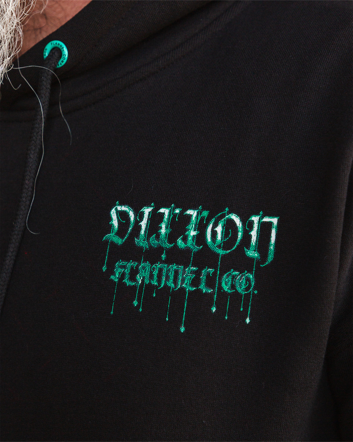 Teal Staking Claim Pullover Hoodie - Black view 5
