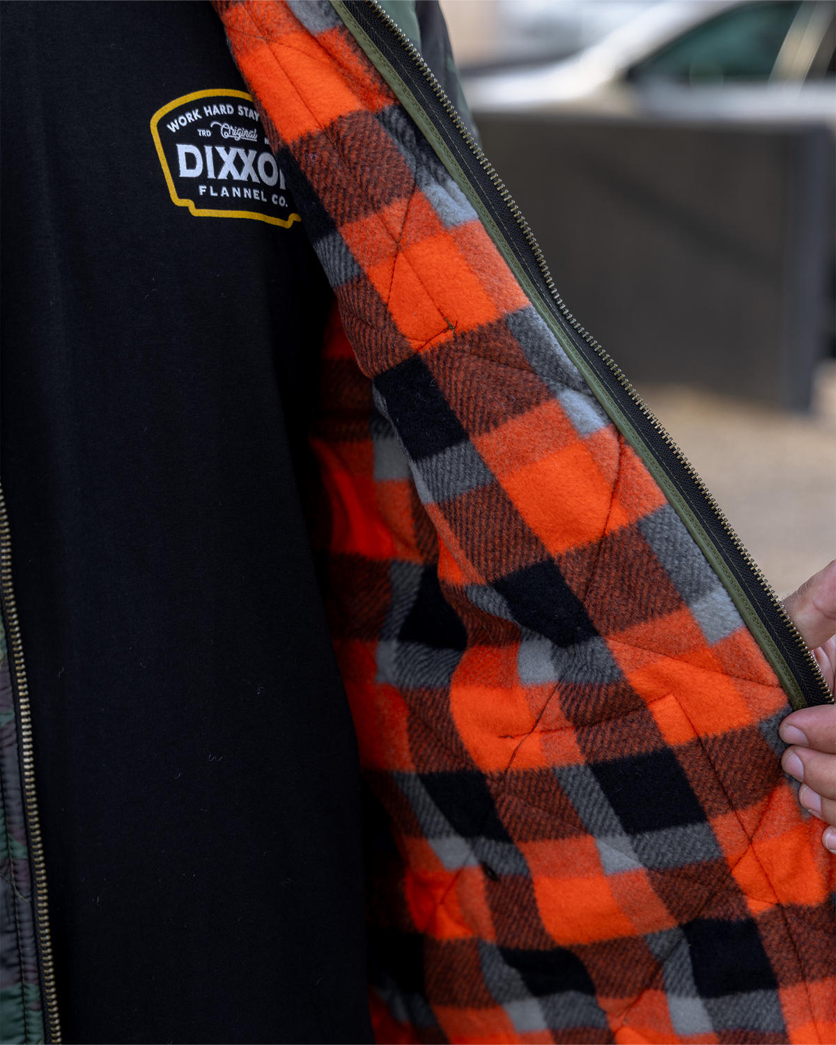 Woodland Diamond Stitch Quilted Jacket view 8
