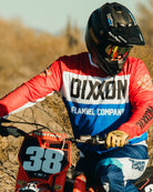 Badge Off - Road / MX Jersey - Red, White, & Blue - Dixxon Flannel Co.