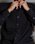 Bamboo Long Sleeve Dress Shirt 2.0 - Black - Dixxon Flannel Co.