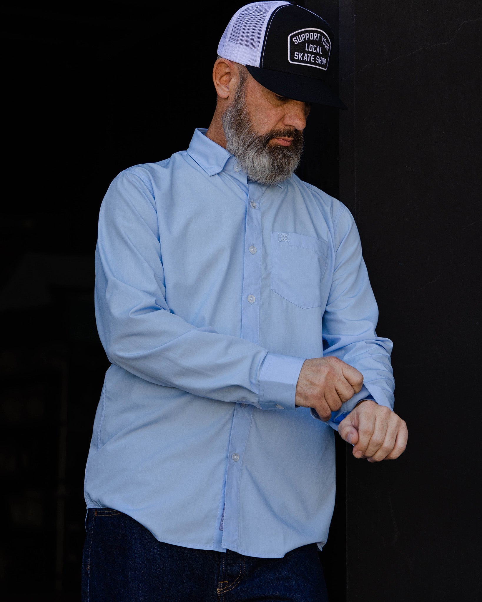 Bamboo Long Sleeve Dress Shirt 2.0 - Light Blue - Dixxon Flannel Co.