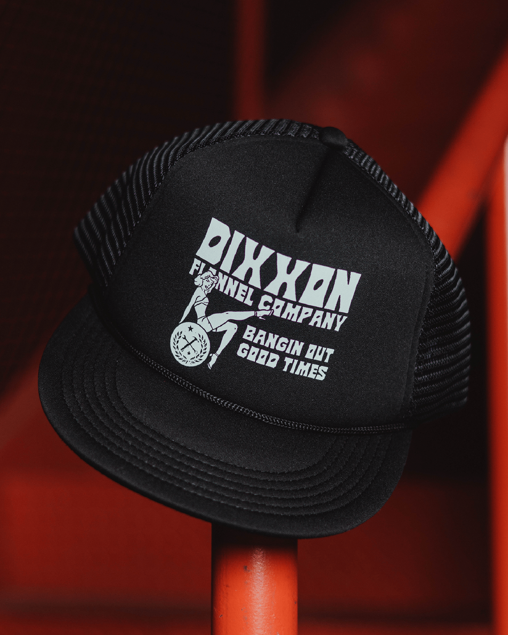 Bangin’ Out the Good Times Flat Bill Foam Trucker Snapback - Dixxon Flannel Co.