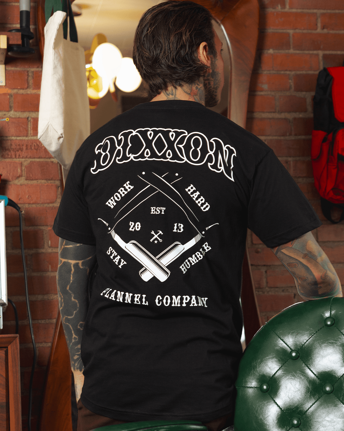 Barber T-Shirt - Black - Dixxon Flannel Co. view 1