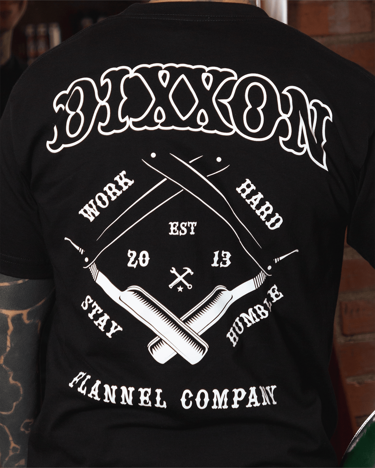 Barber T-Shirt - Black - Dixxon Flannel Co. view 2