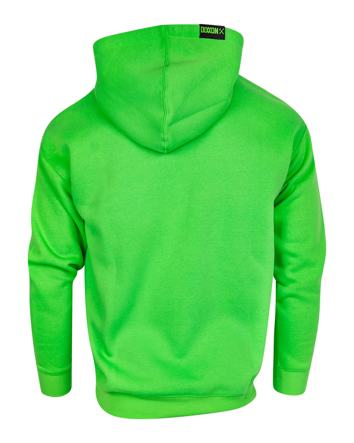 Black Checkpoint Pullover Hoodie - Safety Green - view 3