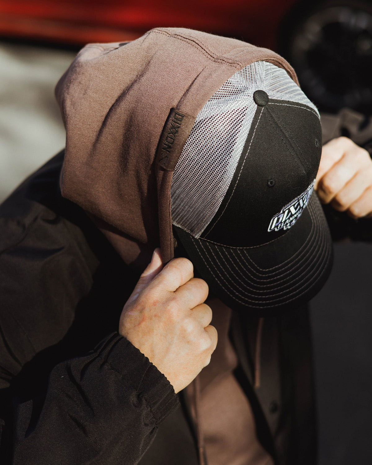 Black Crest Lightweight Pullover Hoodie - Brown - view 7