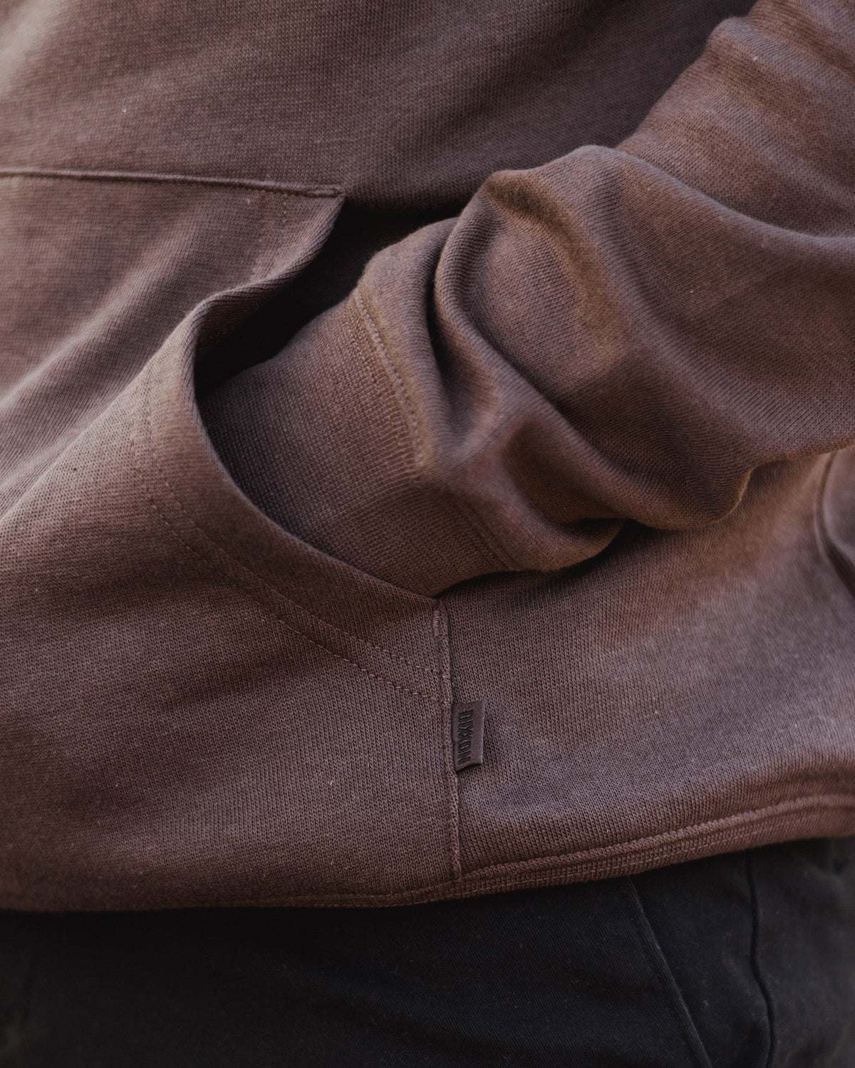 Black Crest Lightweight Pullover Hoodie - Brown - view 8