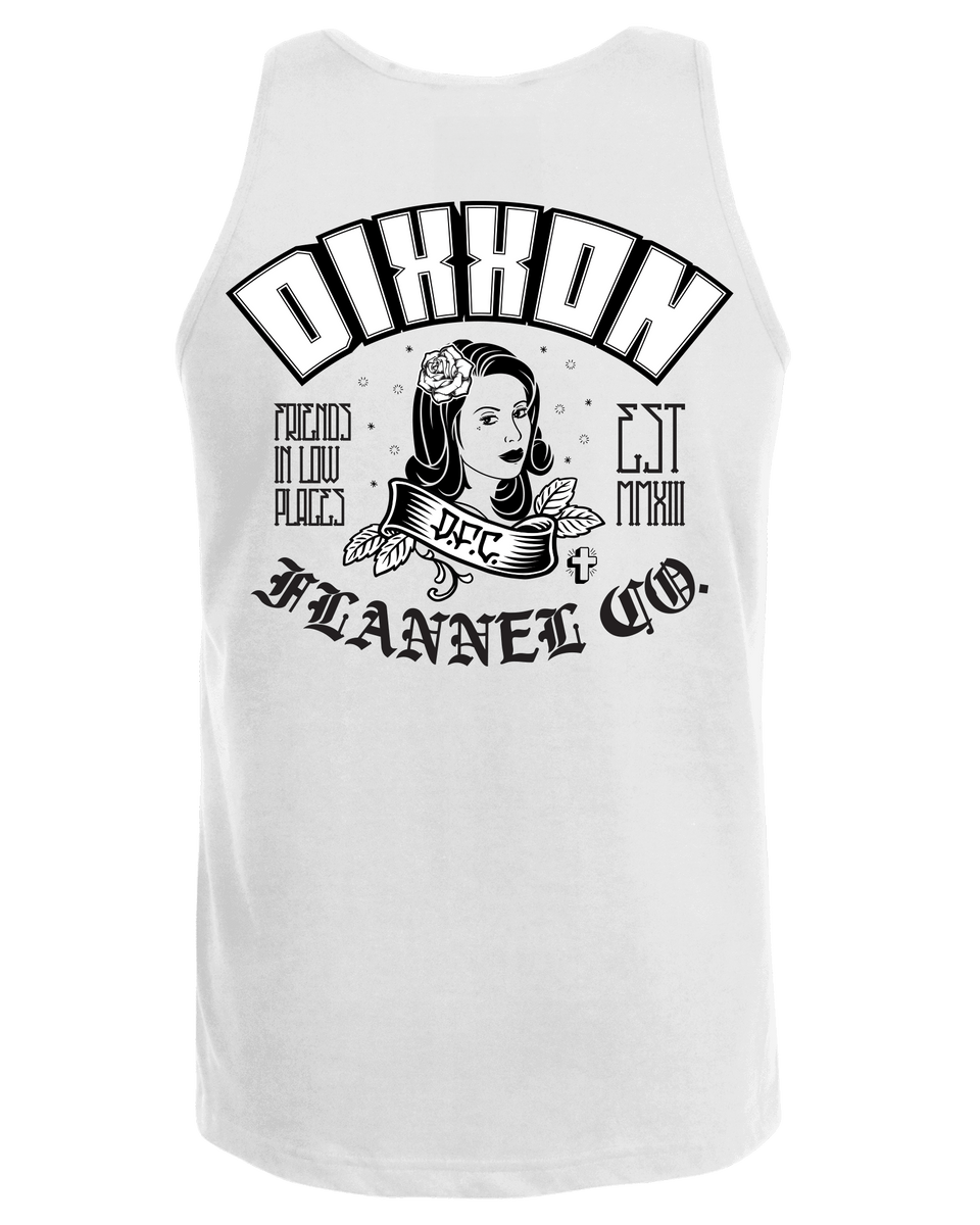 Black Maria Tank - White | Dixxon Flannel Co.