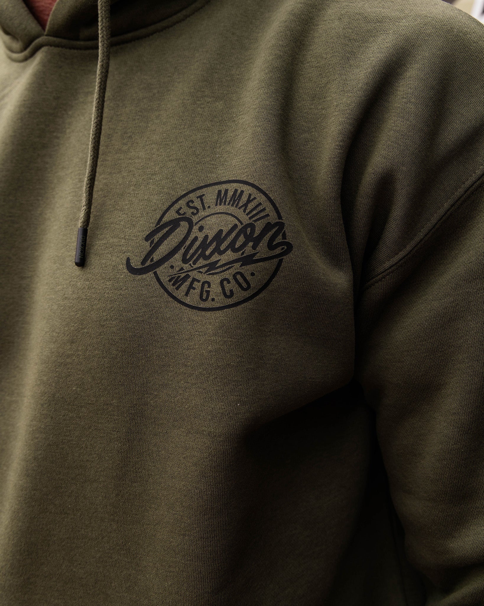 Black MFG Pullover Hoodie - O.D. Green - Dixxon Flannel Co.