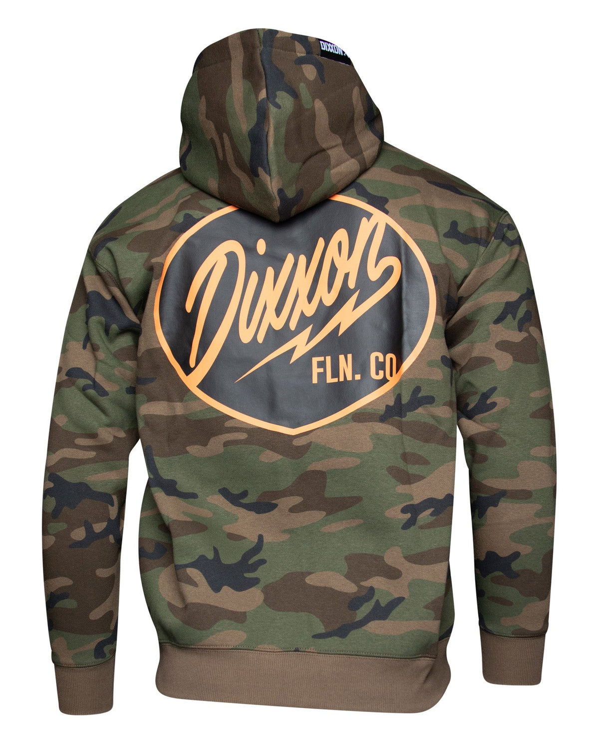 Black & Orange Esso Zip Up Hoodie - Camo - view 3