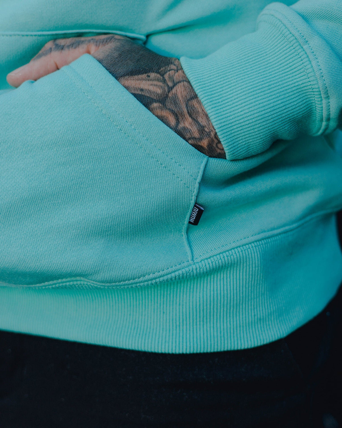 Black Pastime Pullover Hoodie - Tiffany - view 2