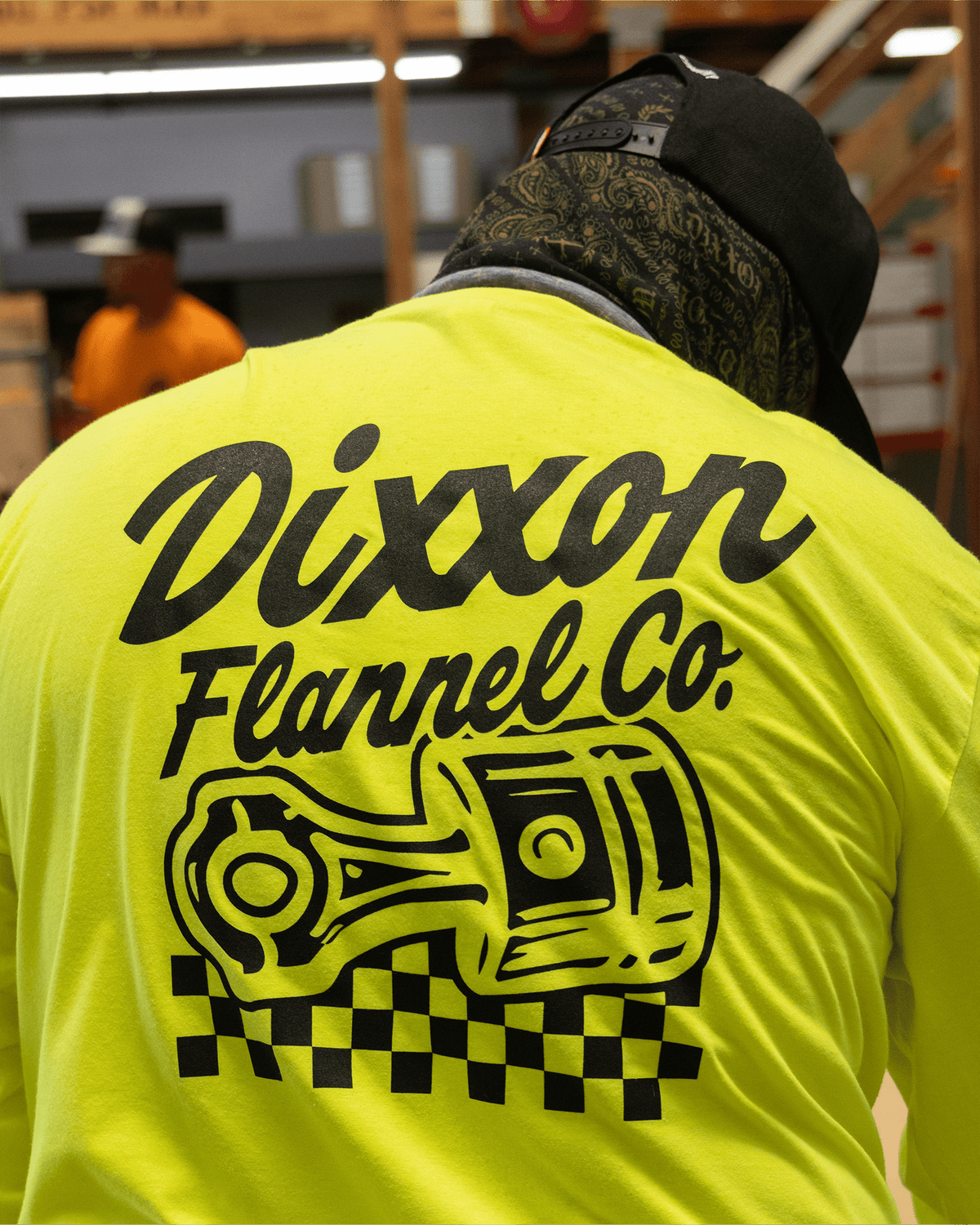 Black Rod Long Sleeve T-Shirt - Safety Yellow - Dixxon Flannel Co. view 1