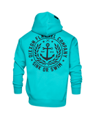 Black Salty Crest Zip Up Hoodie - Tiffany - Dixxon Flannel Co.