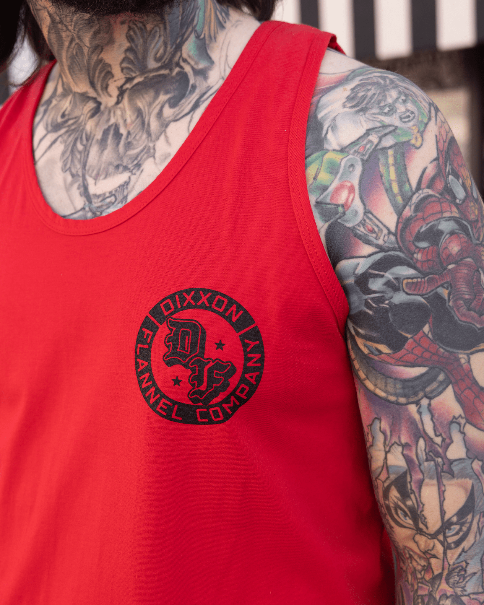 Black Stars Tank - Red - Dixxon Flannel Co.