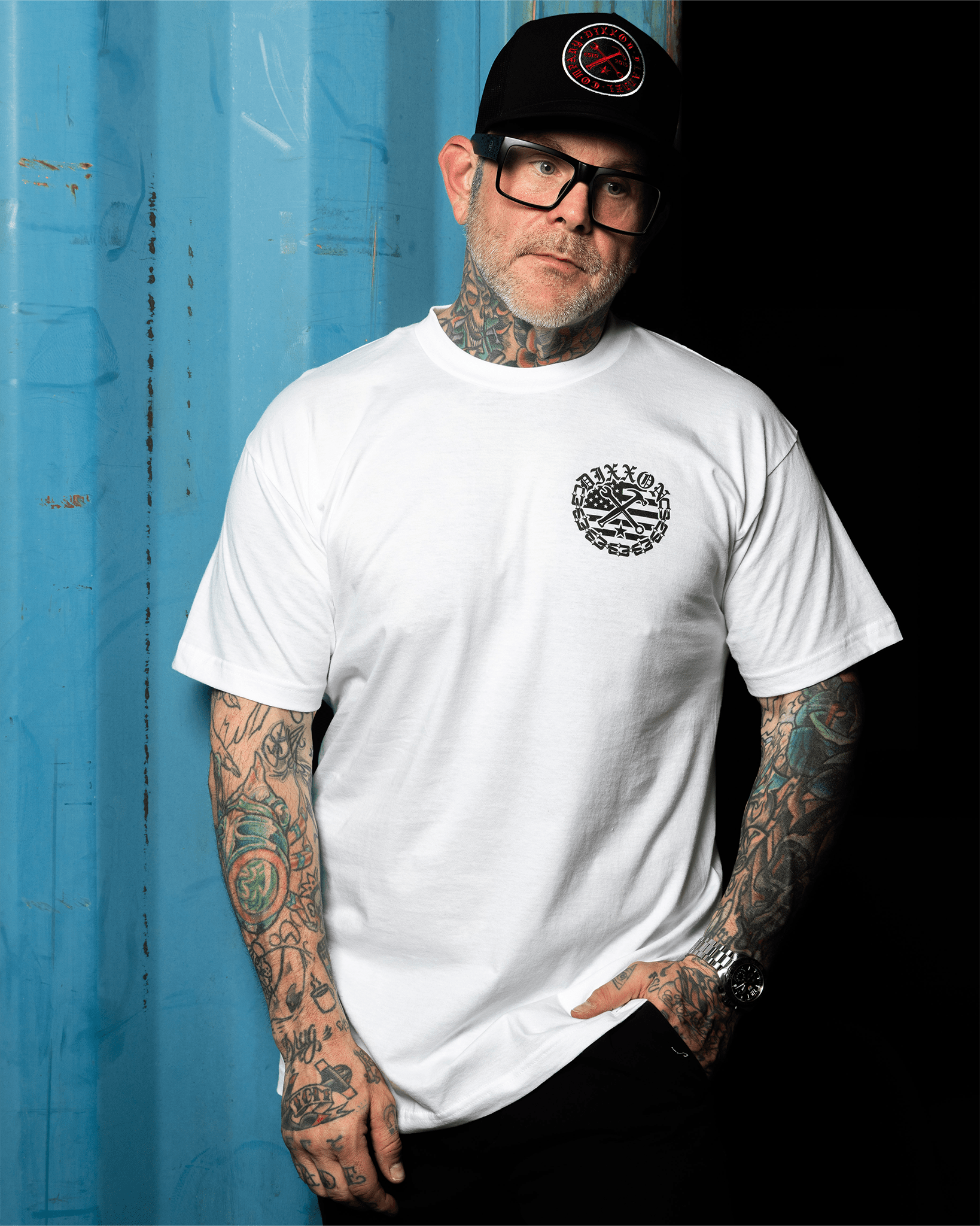 Black Unchained T-Shirt - White - Dixxon Flannel Co.