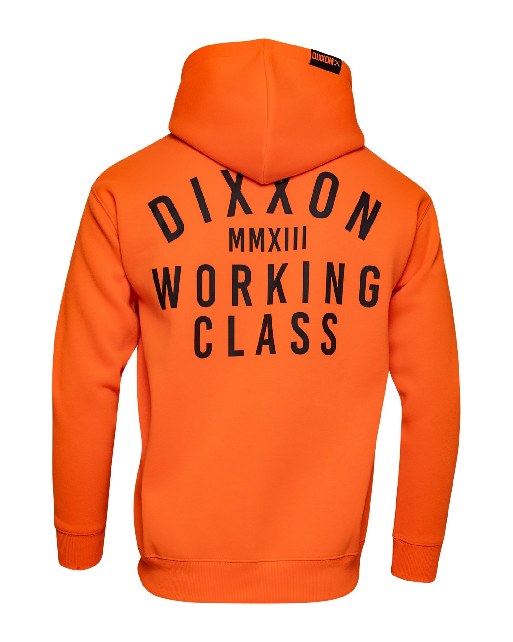 Black Working Class Zip Up Hoodie - Safety Orange - Dixxon Flannel Co.
