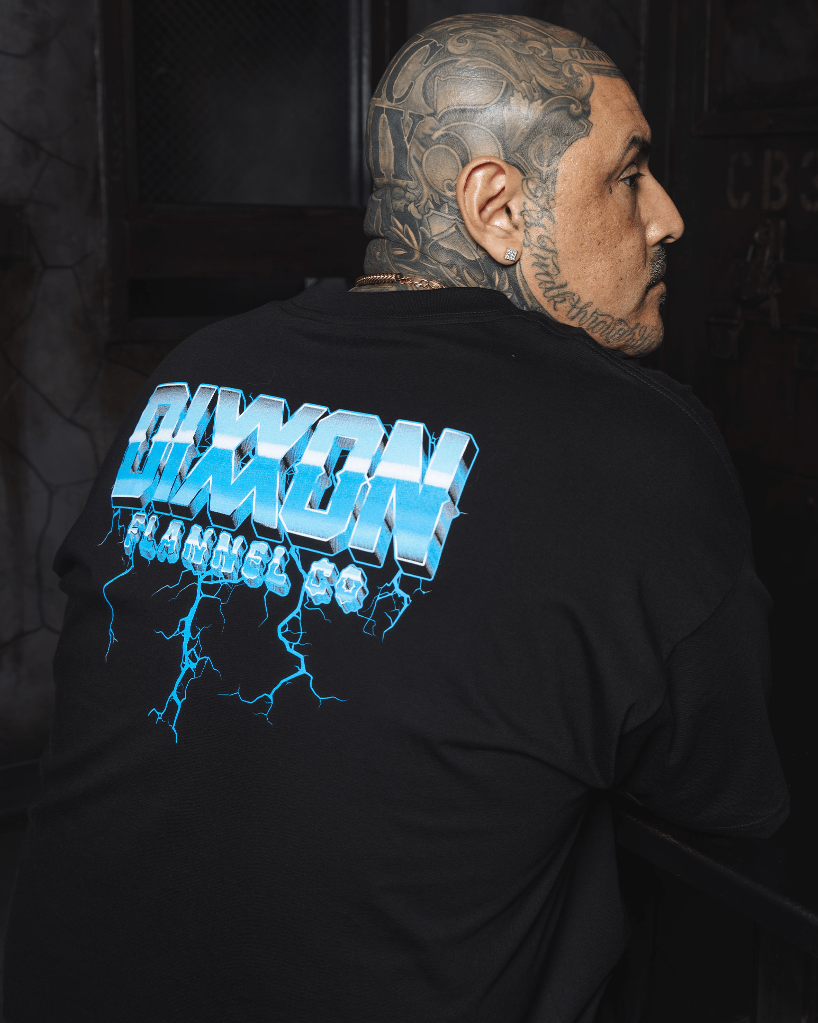 Blue Storm T-Shirt - Black - Dixxon Flannel Co. view 2