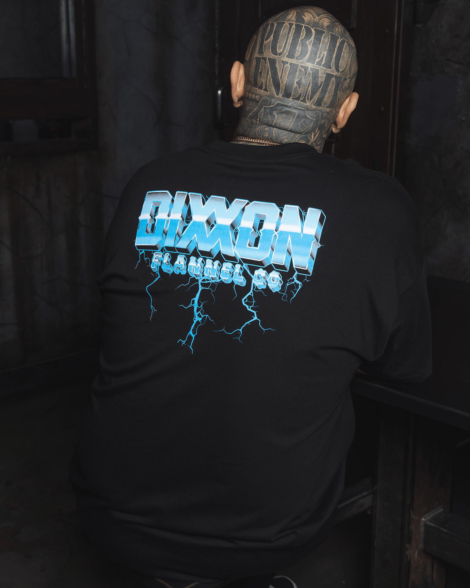 Blue Storm T-Shirt - Black - Dixxon Flannel Co. view 1