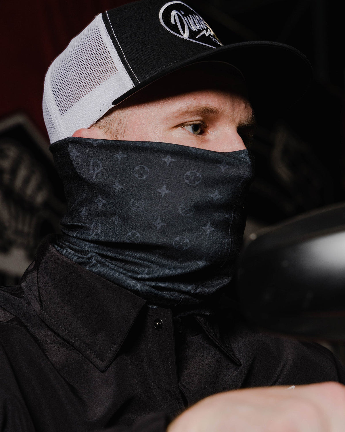 Bougie Neck Gaiter - Black & Gray - Dixxon Flannel Co. view 1