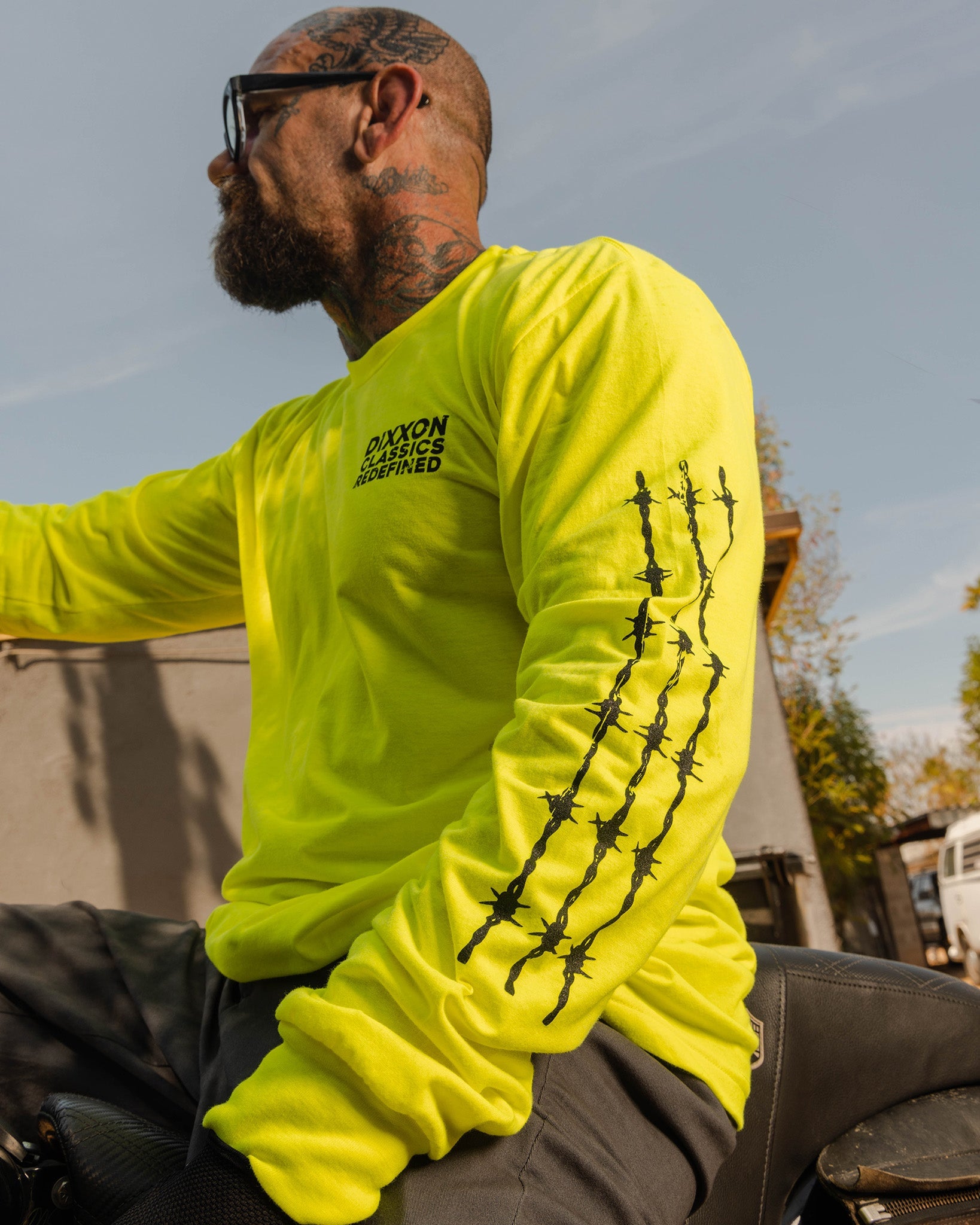 Brutal Hi Vis Long Sleeve T-Shirt - Yellow - Dixxon Flannel Co.