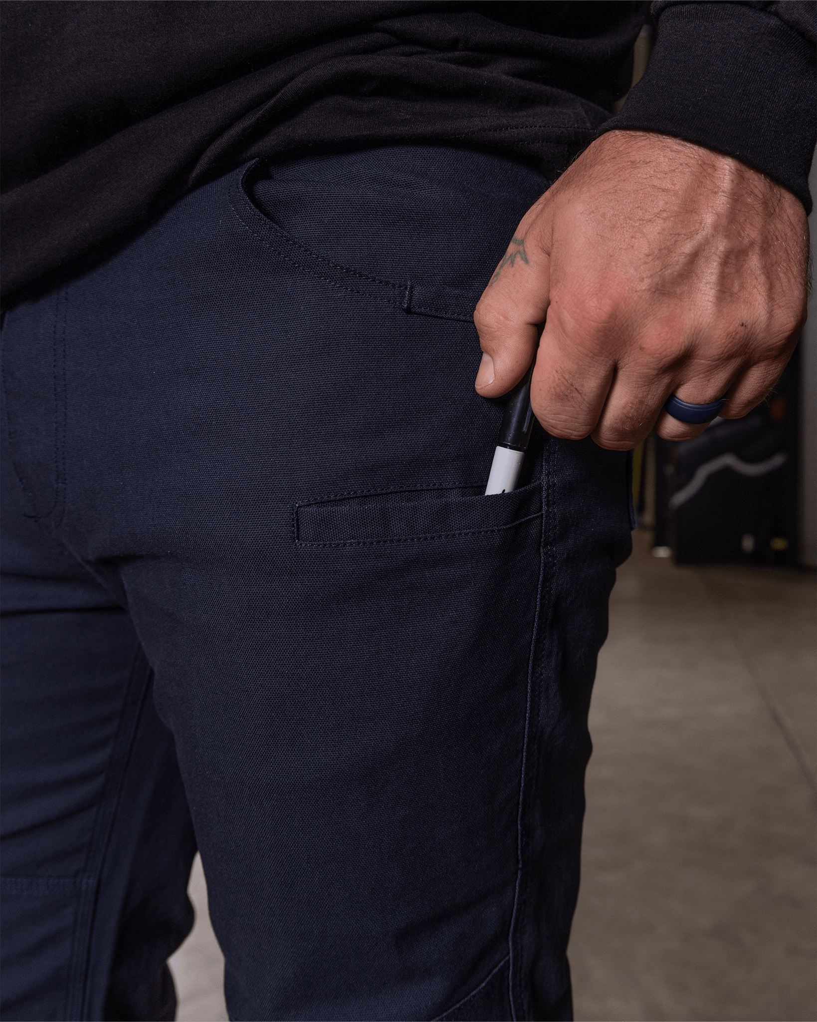 Canvas Work Pants - Navy - Dixxon Flannel Co. view 4