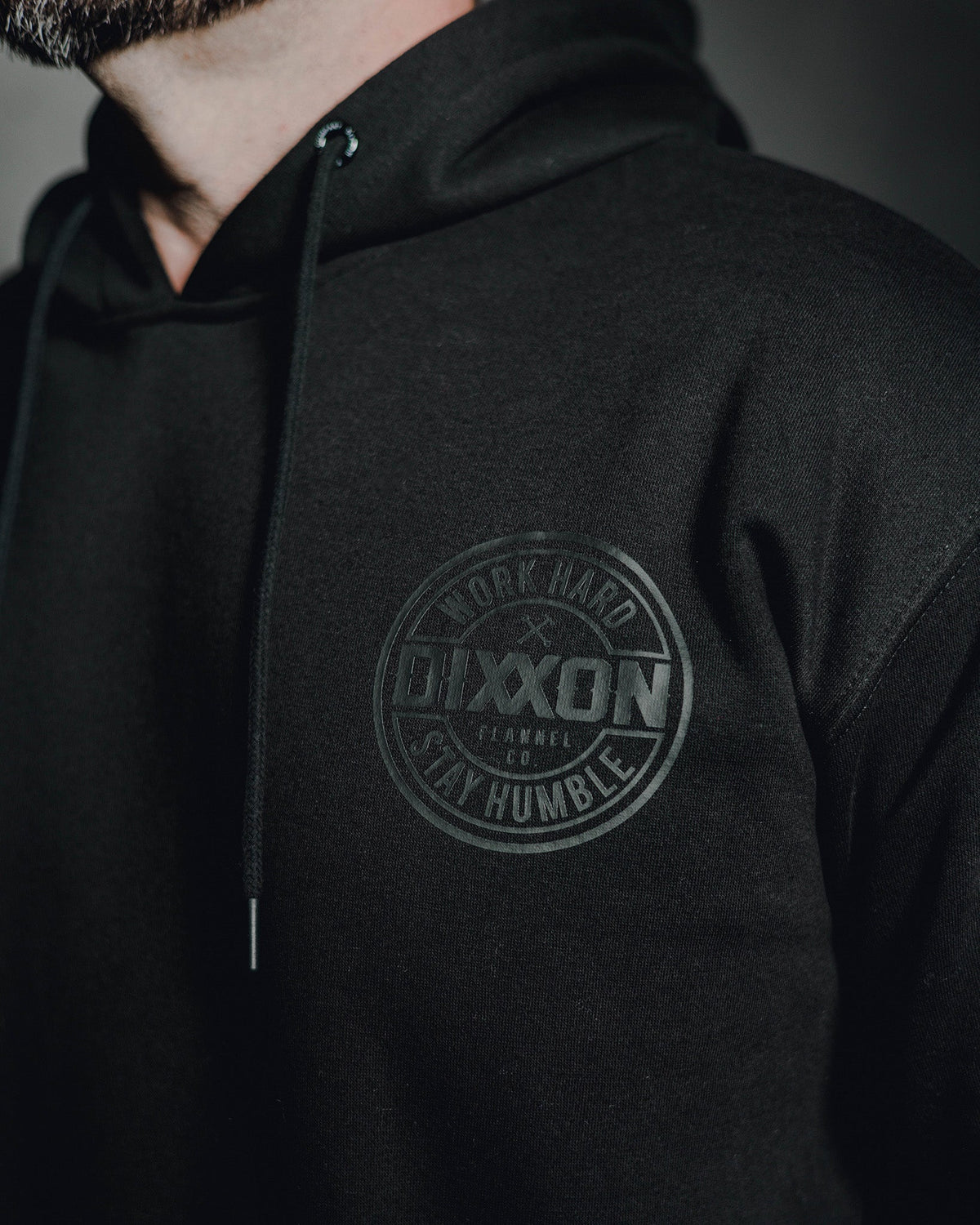 Charcoal Corpo Pullover Hoodie - Black - view 2